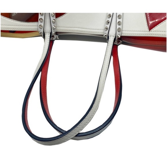 EUC-Christian Louboutin Spike Studs Kabata Love Tote w/COA - Picture 4 of 13